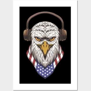 Eagle head USA Posters and Art